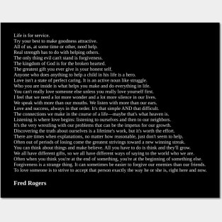 Fred Rogers Quotes Posters and Art